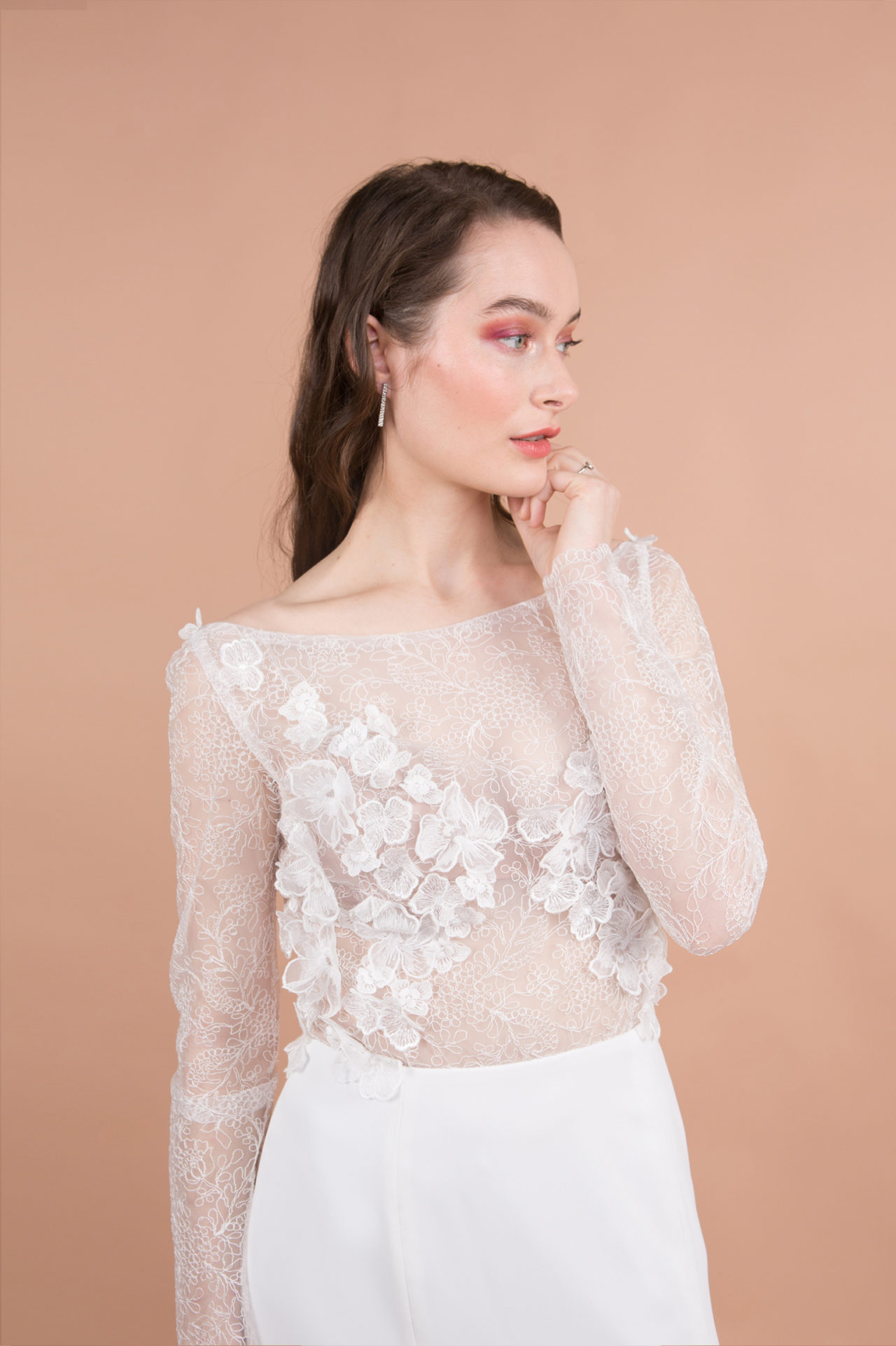 Robe de mariée longue fendue